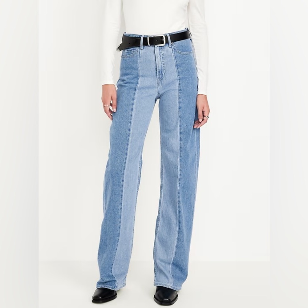 Old Navy High Waisted Wide Leg Jeans size 8